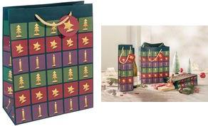 Immagine prodotto Sigel Sacchetto regalo di Natale "stile Cut-out", grande Sacchetto regalo in carta, 157 g/m², finitura (Borsa da regalo, 1 x)