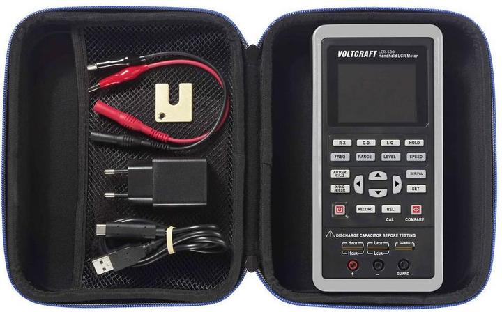 Image du produit Voltcraft LCR-500 LCR Messbrücke digital Datenlogger CAT I Anzeige (Counts): 40 (CAT I)
