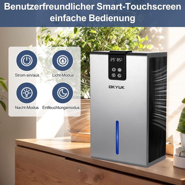 Produktbild Okyuk Luftentfeuchter (75 m², 1.50 l/24h)