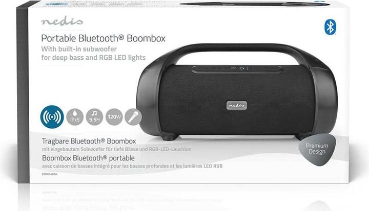 Produktbild Nedis Party Boombox (9.50 h, Akkubetrieb)
