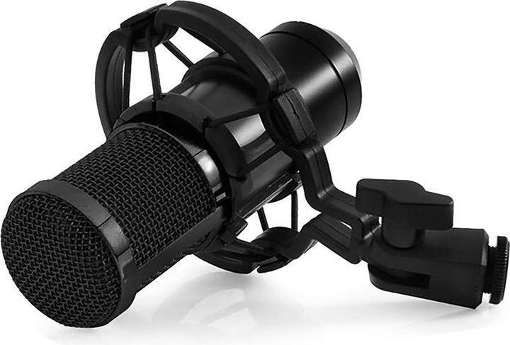 Actual product image Media-Tech STUDIO AND STREAMING MICROPHONE - Professional condenser microphone set (all black) for studio use.