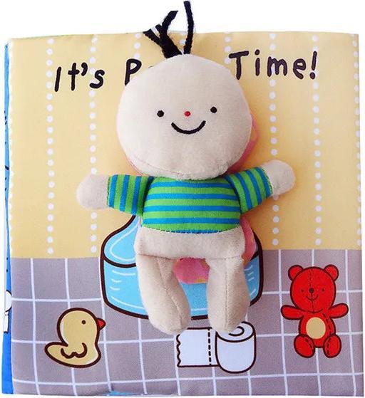 Actual product image Activity Board Toddler Baby Cloth Book Bath Potty Baby Book Toy 0-3 years old Educational Activity Book