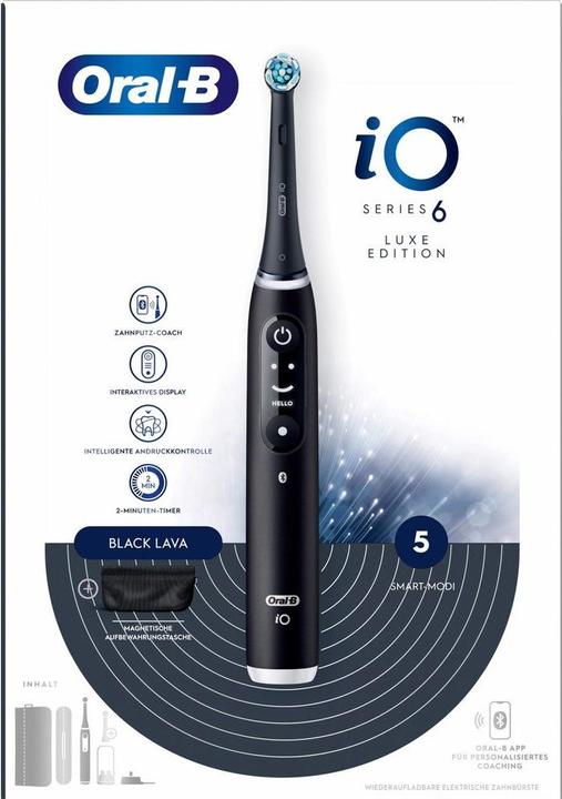 Actual product image Oral-B iO Series6 Black Lava (Oscillating toothbrush)