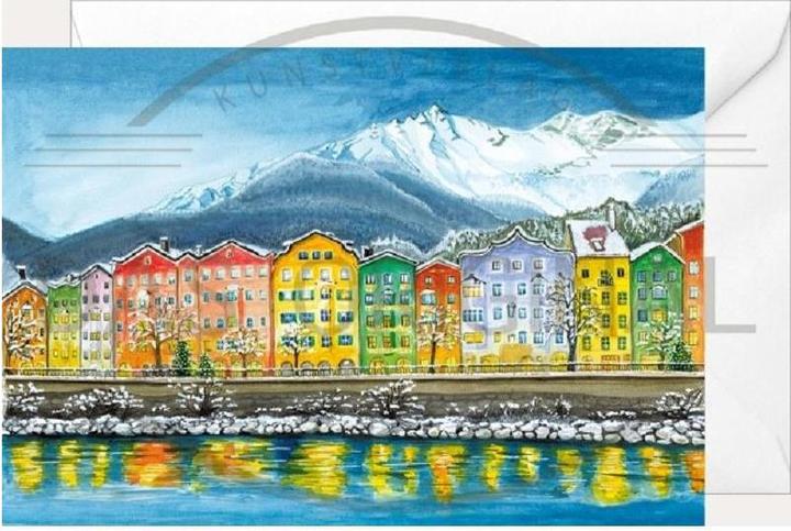 Olewinski & Tochter 2968 - Weihnachtsklappkarte Innsbruck (1 Stk.)