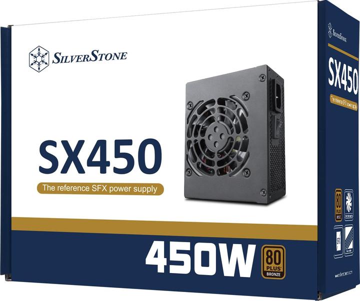 Immagine prodotto Silverstone SST-SX450-B - Alimentazione (interna) - ATX12V 2.4/ SFX12V (450 W)