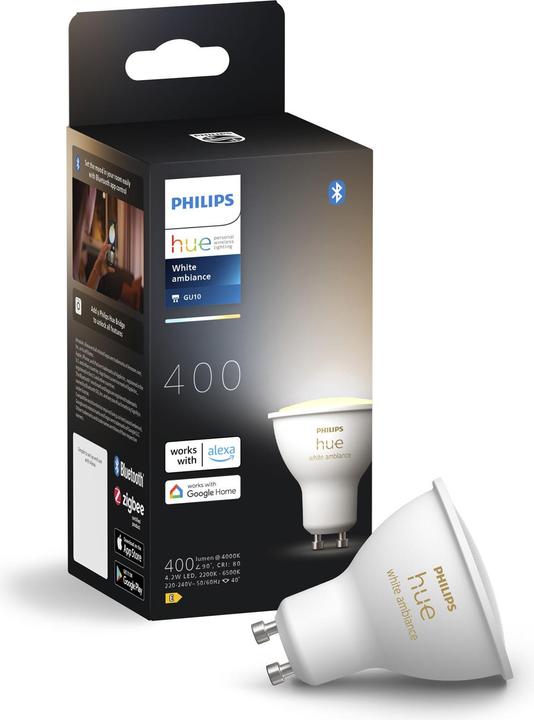 Productafbeelding Philips Hue 4,2W GU10 1P (GU10, 4.20 W, 400 lm, 1 x, E)