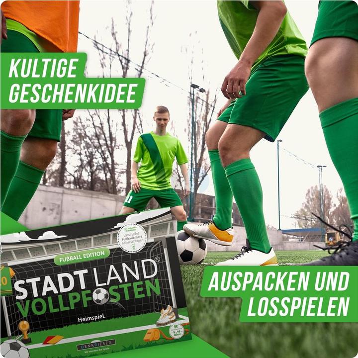 Produktbild Denkriesen STADT LAND VOLLPFOSTEN® A4 - FUSSBALL EDITION "Heimspiel" (Deutsch)