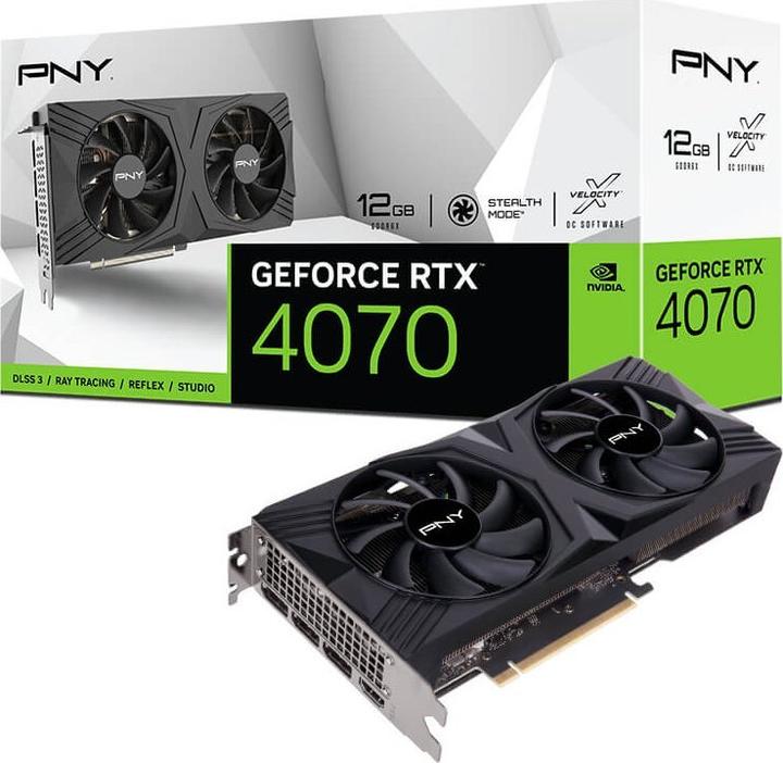 Produktbild PNY GeForce RTX4070 VERTO Dual Fan (12 GB)