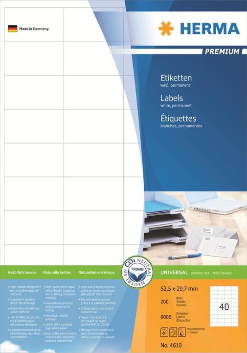 Productafbeelding HERMA Universele etiketten A4