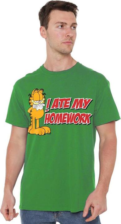 Actual product image Garfield Mens I Ate My Homework T-Shirt (XXL)