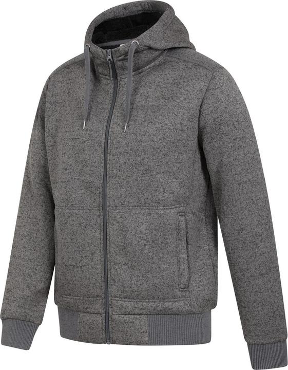 Actual product image Mountain Warehouse Mens Nevis II Faux Fur Hoodie (XS)