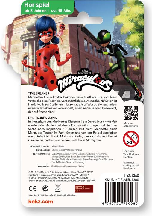 Image du produit Kekz 75136 MIRACULOUS - Timebreaker L'homme-pigeon