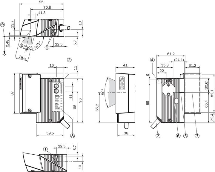 Produktbild Sick CLV650-6000 Barcodescanner