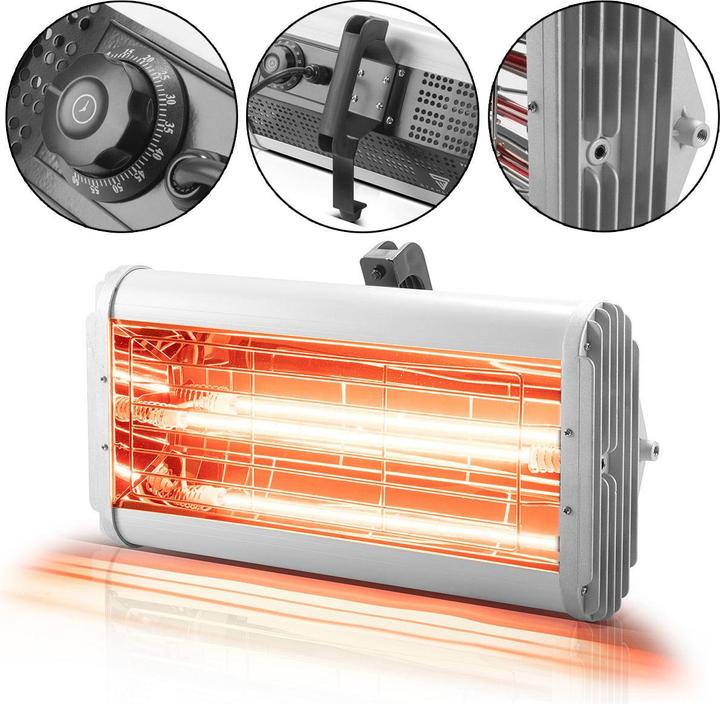 Actual product image Stahlwerk Infrared paint dryer MIL-1200 ST with 1,200 watts (1200 W)