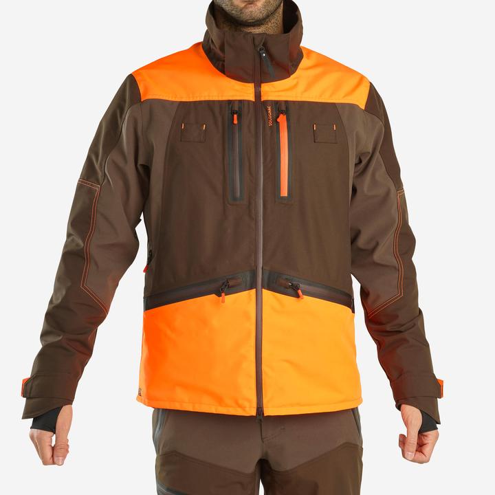 Immagine prodotto Solognac Jagdjacke Regenjacke Renfort 900 orange/braun (M)