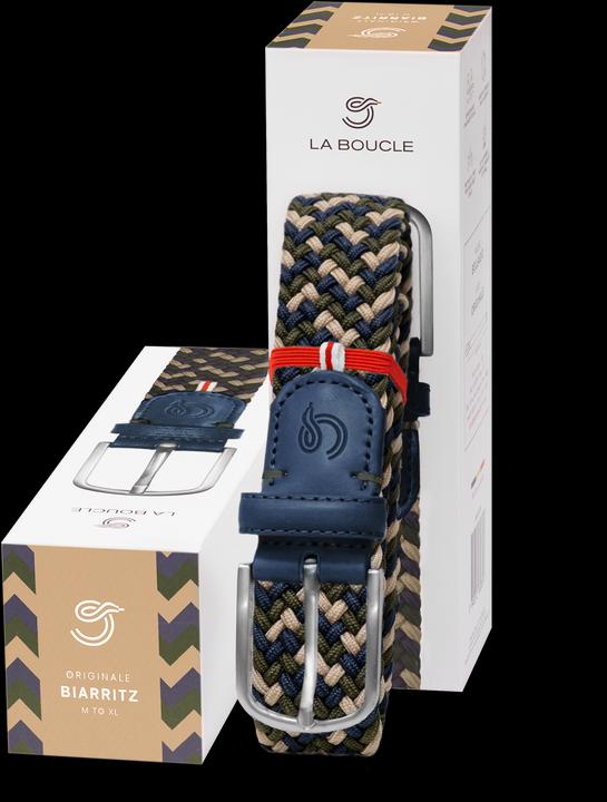 Image du produit La Boucle Biarritz Trio Belt Super Stretch Navy Blue/Green/B (105)