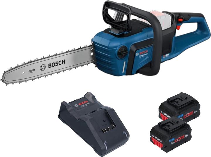 Produktbild Bosch Professional Bosch GKE18V-40 Professional Akku Kettensäge 18 V 40 cm Brushless + 2x ProCORE Akku 5,5 Ah + (Akku Kettensäge)