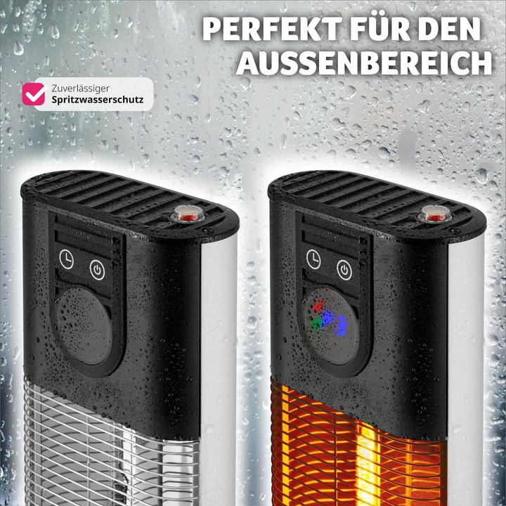 Image du produit tectake Chauffage infrarouge Solaris Terra 1500W avec minuterie (1500 W)