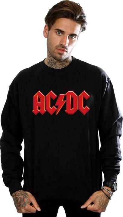 Image du produit AC/DC Sweatshirt en coton à logo rouge pour hommes (M)