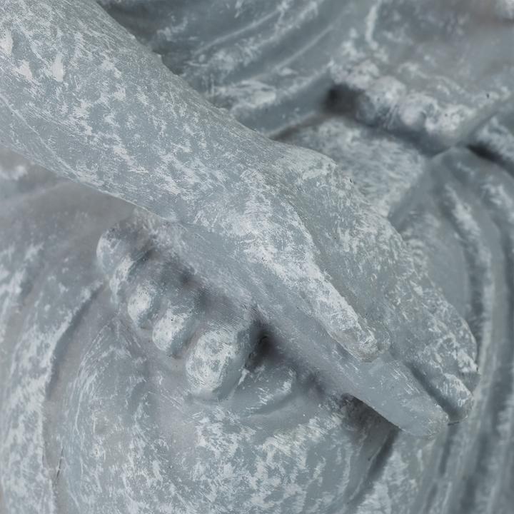 Actual product image Relaxdays Sitting Buddha Figurine, 30 cm