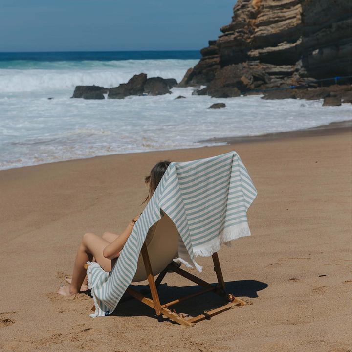Actual product image Torres Novas Beach towel Barra green (100 x 180 cm)