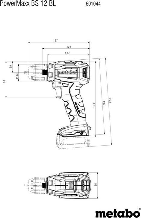 Produktbild Metabo PowerMaxx BS 12 BL (Akkubetrieb)