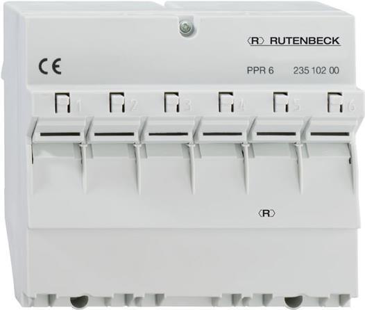 Produktbild Rutenbeck Patchpanel für REG-Montage, 6 PPR-6 5-Ports, Cat.6/ClassE, geeignet für 2381 PPR-6