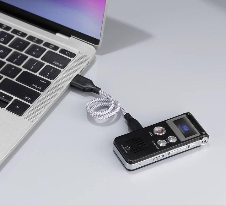 Actual product image Renkforce RF-DVR-L169 Digitales Diktiergerät Aufzeichnungsdauer (max.) 40 h Schw (8 GB)