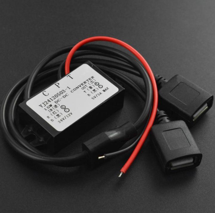 Produktbild DFRobot 8-32V auf 5V 3A DC-DC Dual USB Abwärtswandler Step Down