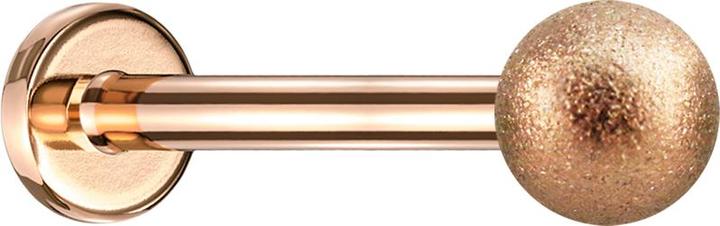 Immagine prodotto Star Piercing Micro Labret oro rosa con pallina (senza ottone, Acciaio chirurgico 316L)