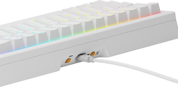 Image du produit Glorious Clavier de jeu GMMK 3 HE 65 % personnalisé - Pre-Built, ANSI (US), Fox HE Switches, blanc (US, Filaire)