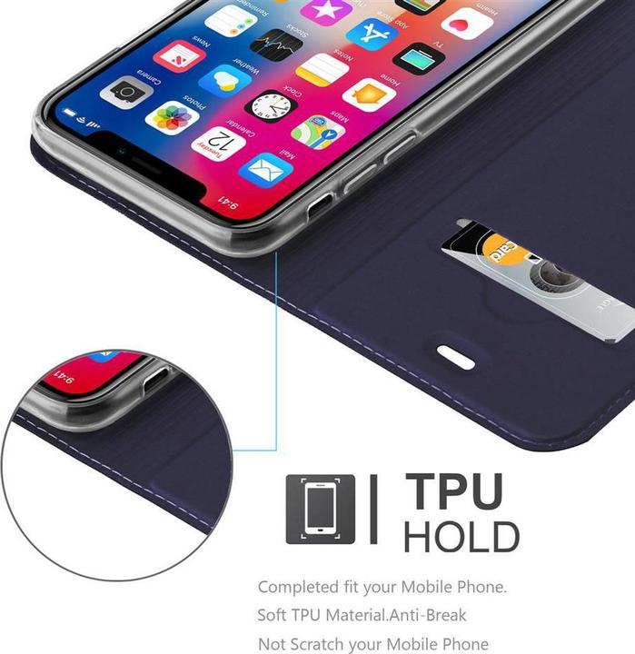 Actual product image Cadorabo Book Classy Style Cover (Apple iPhone X)