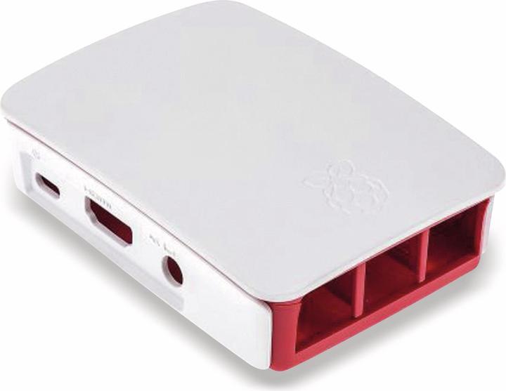 Produktbild Raspberry Pi 3 Model B, Gehäuse, himbeerfarben/weiss