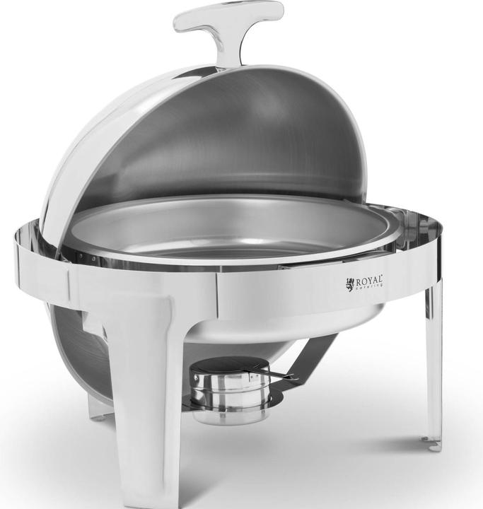 Produktbild Royal Catering Chafing Dish Warmhaltebehälter Rechaud Wärmebehälter rund 5,8 L