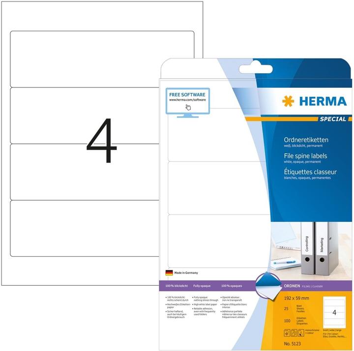 Image du produit HERMA Étiquettes de classement A4