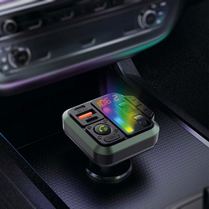 Immagine prodotto Nedis Trasmettitore FM per auto - Fisso - Vivavoce - 1" - Schermo ambrato - Bluetooth - PD 18 W/PD 2