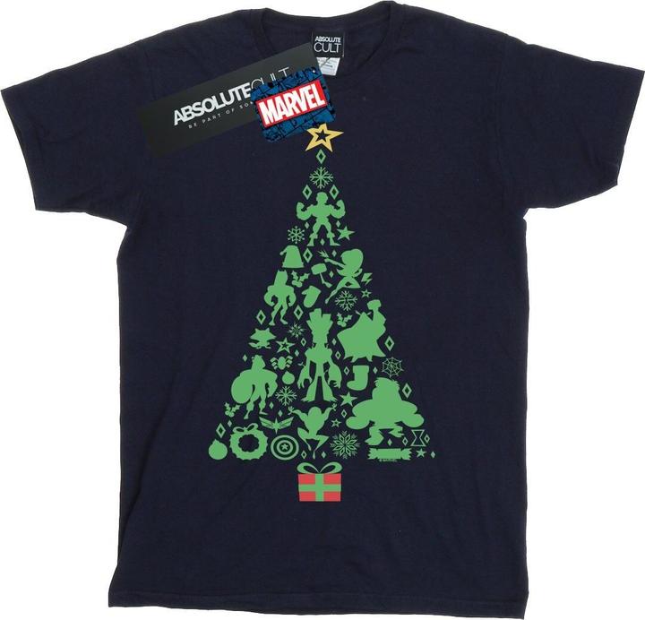Immagine prodotto Avengers Christmas Tree Maglietta Ampia Donna (L)