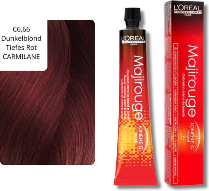 Immagine prodotto L'Oréal Professionnel Majirouge Abs (6,66 biondo scuro rosso intenso)