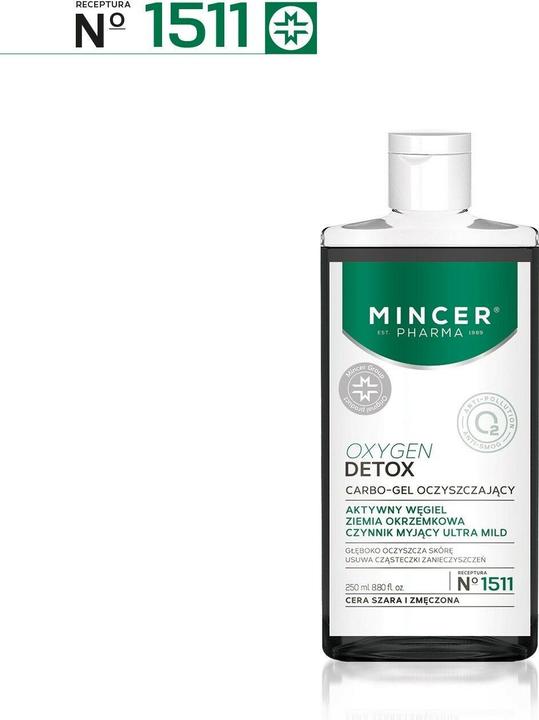 Mincer Pharma Oxygen Detox Carbo-Gel Cleansing No.1511 250Ml (Gel, 250 ml)