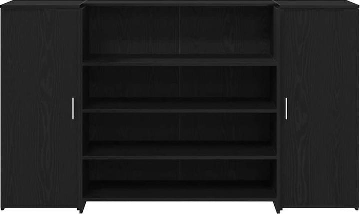 Produktbild VidaXL Empfangstheke Schwarz Eichen-Optik 180x50x103,5cm Holzwerkstoff