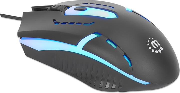 Actual product image Manhattan RGB LED Optical USB Gaming Mouse (Cable)