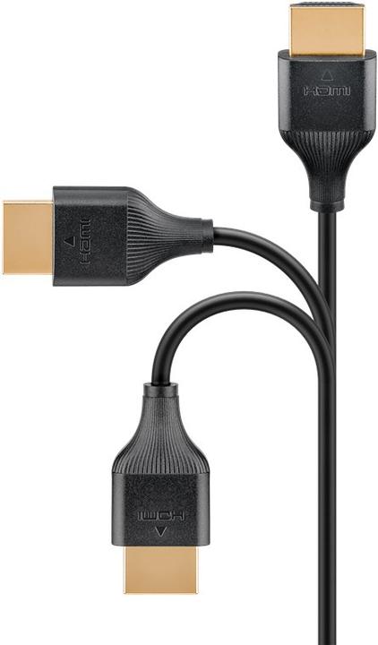 Actual product image Goobay Slim High Speed HDMI cable with Ethernet (2 m, HDMI)