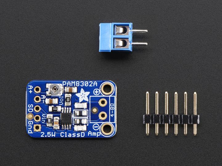 Immagine prodotto Adafruit Amplificatore audio mono 2.5W classe D PAM8302 (Estensione)