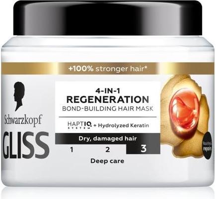 Produktbild Schwarzkopf Gliss Trt Aqua Revive Strengthening Hair Mask 4In1 Regenaration 400Ml (400 ml)