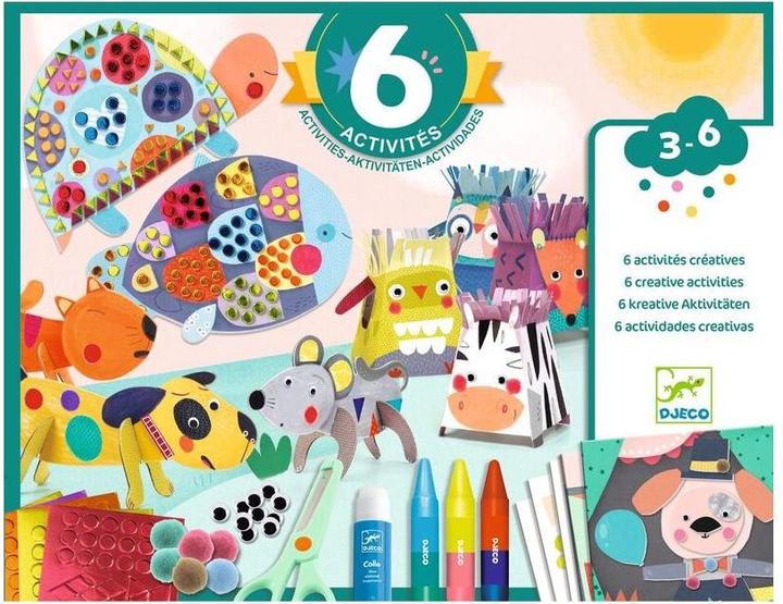 Actual product image Djeco Creative set animal houses