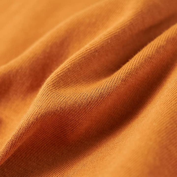 Immagine prodotto VidaXL Camicia da bambino a maniche lunghe ocra scuro 116,Materiale: 100 (116)
