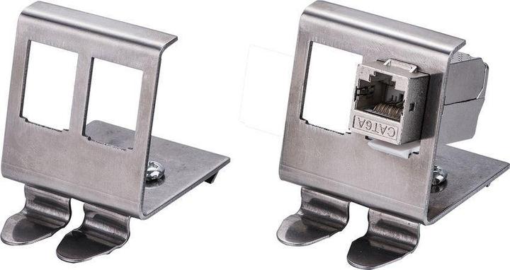 Actual product image Value Top-hat rail adapter for 2 Keystones (Keystone module holder)