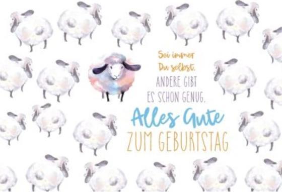 Image du produit Goldbek Carte d'anniversaire moutons (1 pcs)