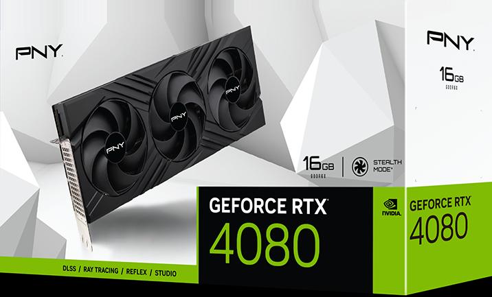 Actual product image PNY GeForce RTX® 4080 16GB VERTO Triple Fan (16 GB)