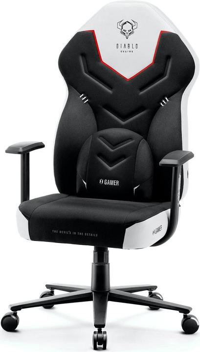 Image du produit Diablo Chaise de jeu X-Gamer 2.0 Chaise de jeu Normal Snow White, Blanc